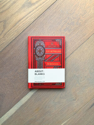 About Blanks │ Notitie- & Schetsboek van Vintage Boekkaft - Mars rood