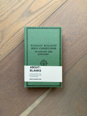 About Blanks │ Notitie- & Schetsboek van Vintage Boekkaft - Basilicum groen