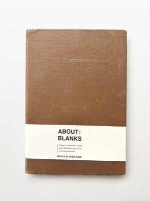 About Blanks │ Notitie- & Schetsboek van Vintage Boekkaft - Caramel