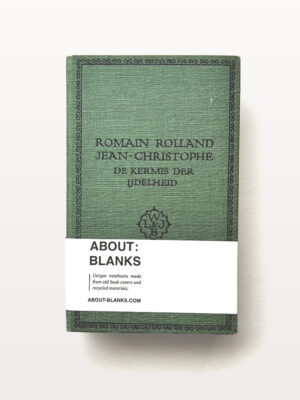 About Blanks │ Notitie- & Schetsboek van Vintage Boekkaft - koriander groen