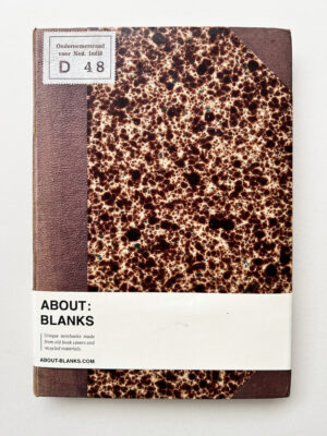 About Blanks │ Notitie- & Schetsboek van Vintage Boekkaft - Ned-Indie