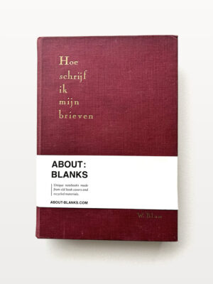 About Blanks │ Notitie- & Schetsboek van Vintage Boekkaft - Schrijf brieven