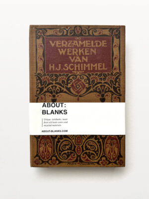 About Blanks │ Notitie- & Schetsboek van Vintage Boekkaft - Stempel print