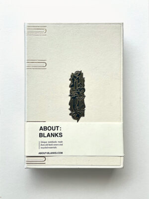 About Blanks │ Notitie- & Schetsboek van Vintage Boekkaft - textiel