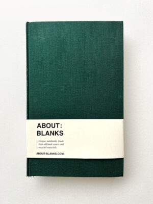 About Blanks notitie-& schetsboek van vintage boekkaft - bistro groen