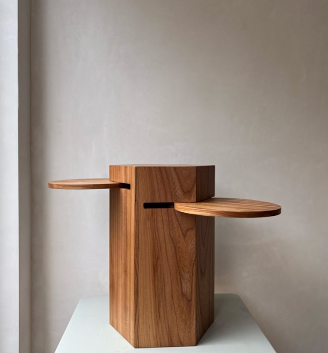 bijzettafel Veder design duurzaam hout uit hout atelier